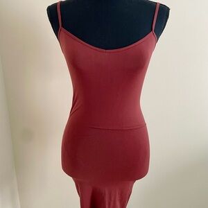 Free People Burgundy Slip Dress